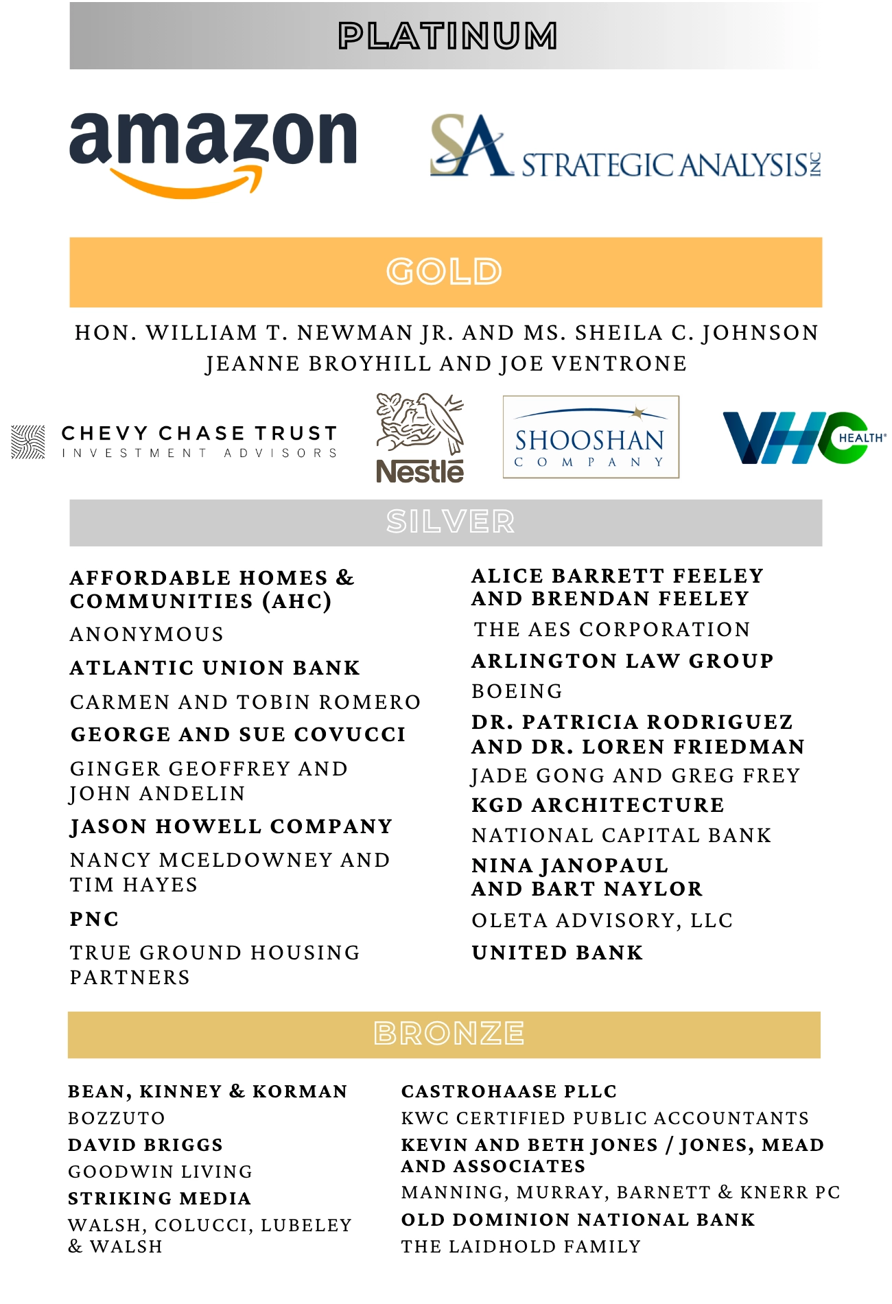 2025 Spirit Sponsors so far